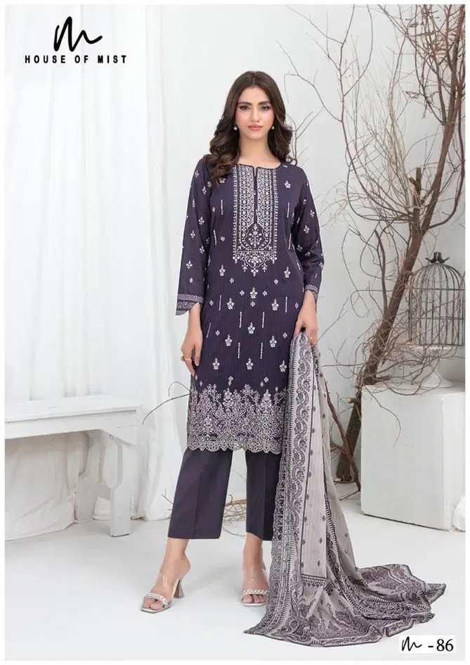 Ghazal Vol 9 By House Of Mist Printed Cotton Dress Material Exporters In India